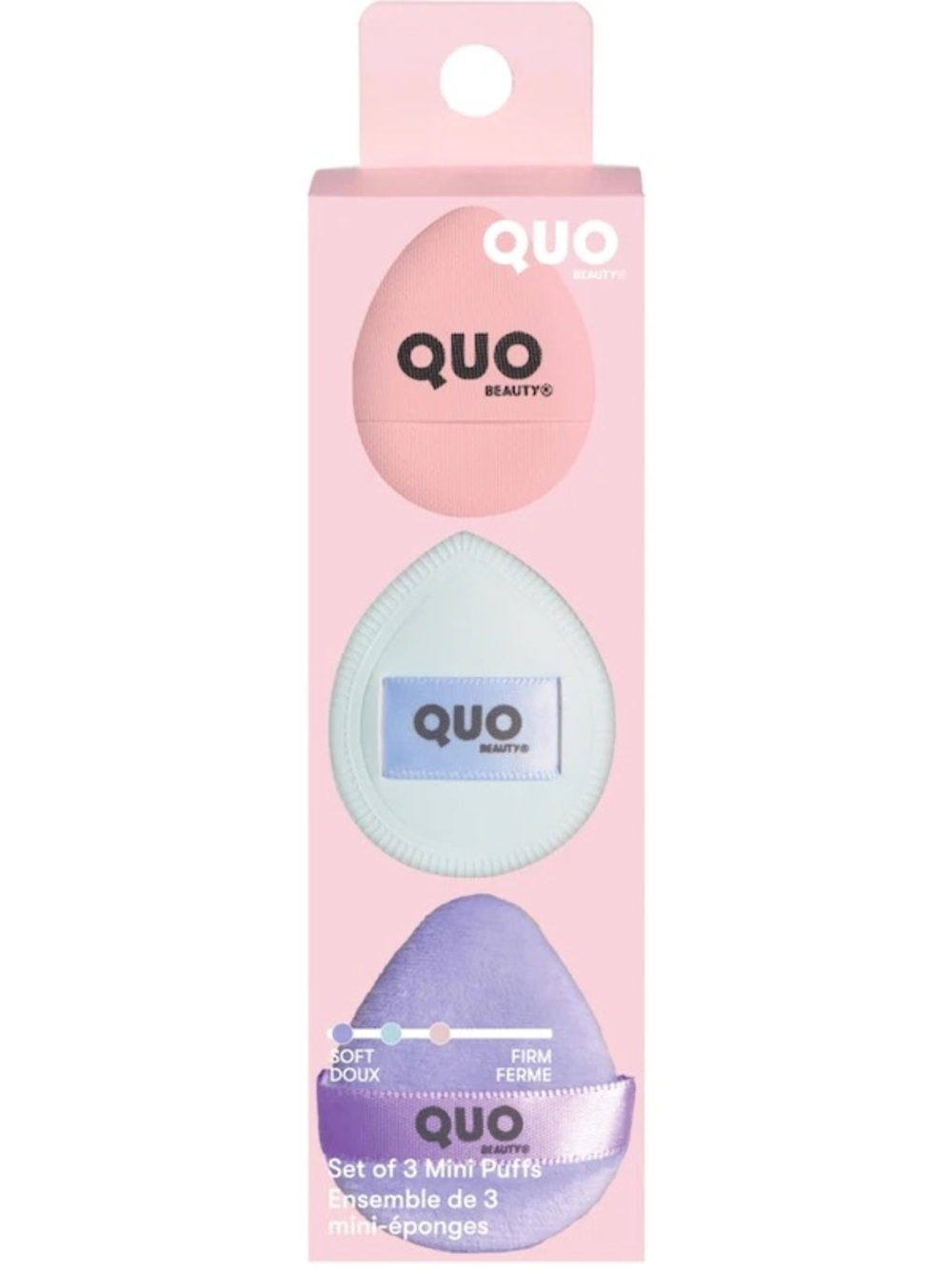 Quo Beauty Set of 3 Mini Puffs